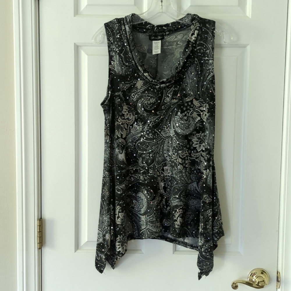 Brittany Black Tunic Top